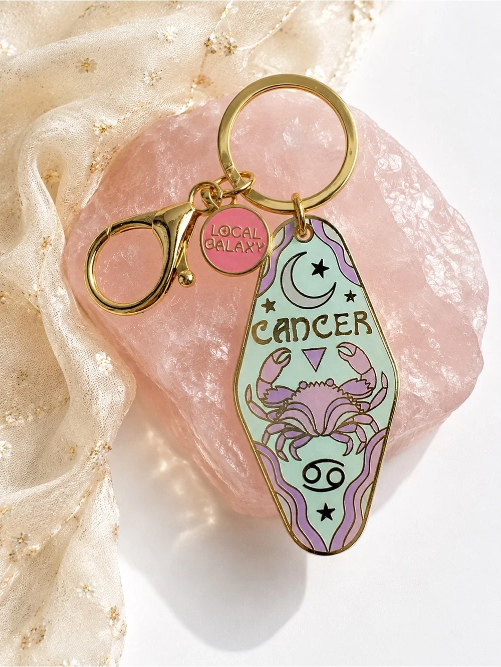 Cancer Zodiac Keychain Bag Charm